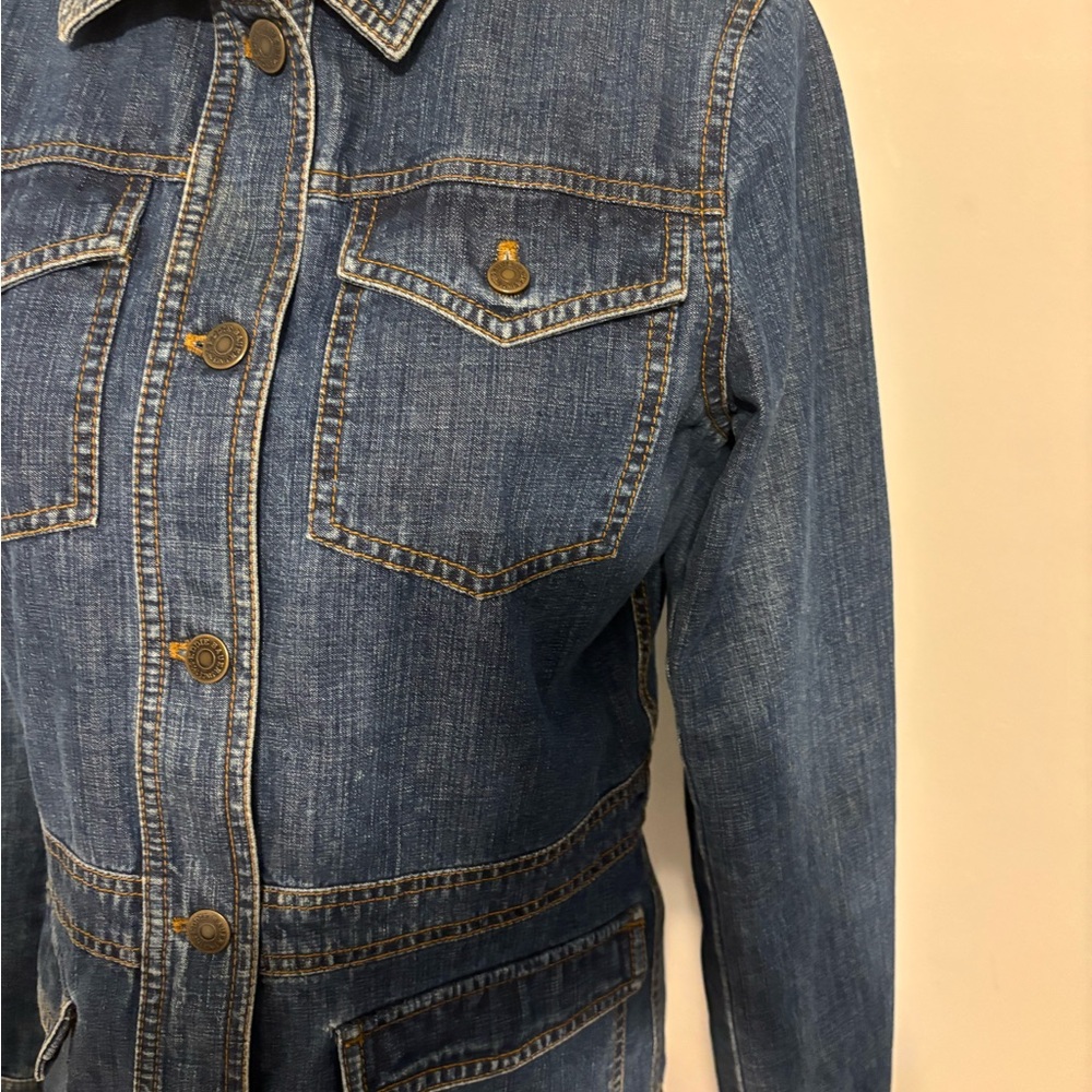 Vintage Eddie Bauer Denim Women’s Chore Jacket Size S - Picture 4 of 11